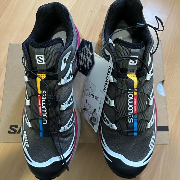 Salomon XT 6 Beluga Russet Orange Recut Shoes - Picture 2 of 8